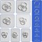 2300pc Assorted Silver Jump Rings for Crafts Jewelry Making Supplies - 7 Sizes (3mm to 10mm) DIY Open Jump Ring Hoops for Chain, Necklaces Links, Bracelets, Earrings, Keychain, Split ring for Crafting